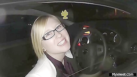 Amoral blonde girl takes a dick in her mouth and ass