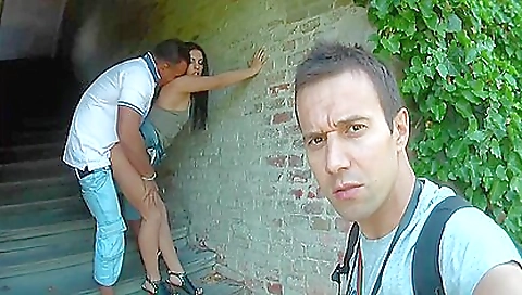 Blonde brunette with tattooed body is getting fucked