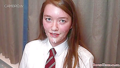 Awesome Redhead Teen 18+ Get Anal Sex And Got A Facial