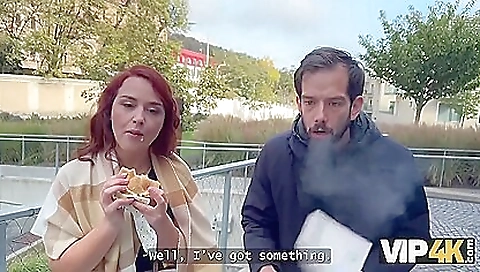 Chubby redhead gets banged by her boyfriend in the kitchen