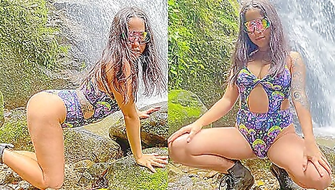 Mind Blowing Bj At Waterfall With Sexy teen 18+ - Alice Casablanca