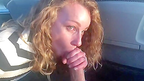 Blonde girl with a perfect face takes a big cock in pov