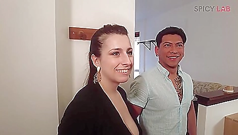 Busty woman gets fucked in various parts of her body