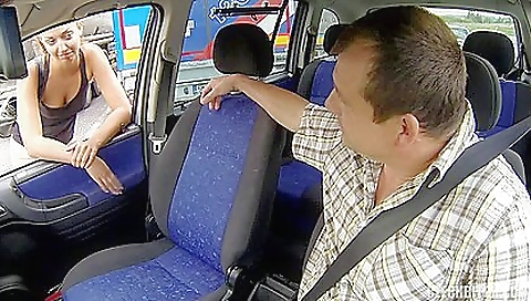 Brunette teen with a nice body and a nice ass in the porn scene