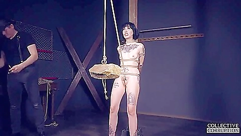 A hairy teen with short hair gets penetrated and ass fucked