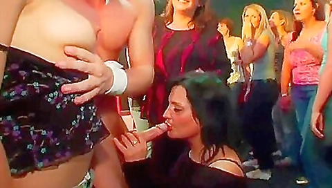 Blonde brunette slots fucking hard in a group sex video