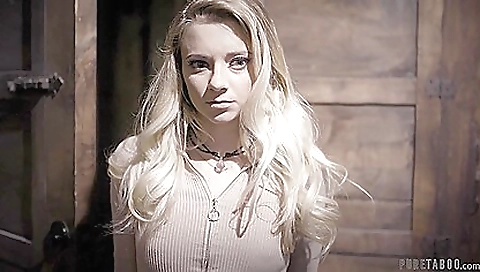 Teen and blonde milf enjoying threesome in bedroom