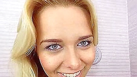 Cute brunette milf with a hot body gets off in the shower