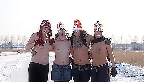 Beautiful brunette 18+ girl with natural boobs in this porn clip