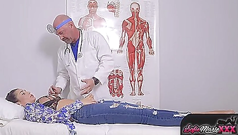 Busty brunette with big boobs fucked by a big dick