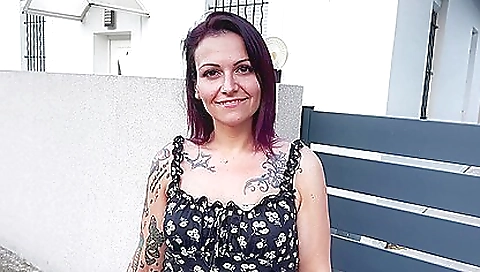 Horny blonde in a sexy suit is in her office at work