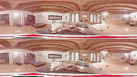 Hot and sexy girl fucks in her pussy on vr porn video