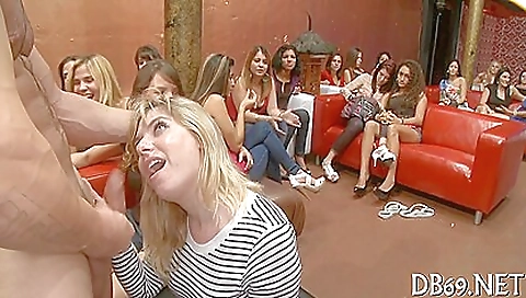 Blonde milf with a natural body and a sexy look gets her big dick