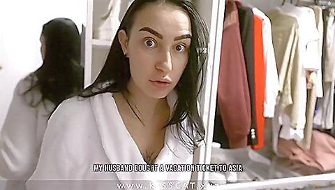 The step mom and stepson have a shower and are making a creampie